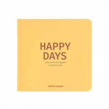 Fotoalbum kingituseks "Happy days", kollane